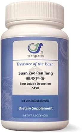 Treasure of the East, Sour Jujube Decoction - Suan Zao Ren Tang 5:1 Concentrated Herbal Extract Granules, 100g