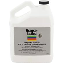 Super Lube 54301 Synthetic Gear Oil ISO 320, 1 gal Bottle,Translucent