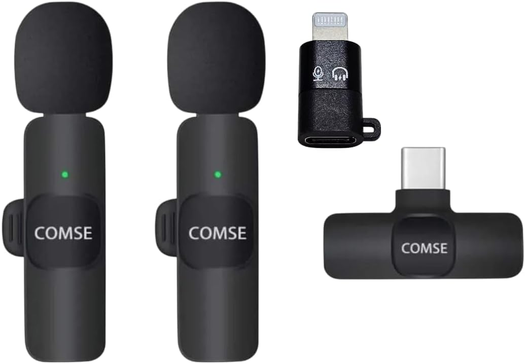 K9 Wireless dual Collar Microphone Type C 2 Microphone Youtube Tik Tok Vlog