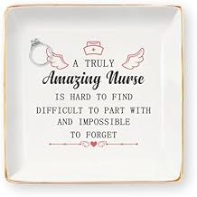 Nurse Gifts for Women Gifts for Nurses Graduation Bulk Practitioner Female School Nurse Week Appreciation Thank You Registered Nurses Preceptor Retirement Christmas Valentines Jewelry Dish Tray