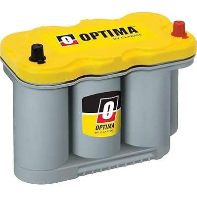 OPTIMA Batteries High Performance D27F YELLOWTOP Dual Purpose Sealed AGM Car, Truck and SUV Battery, 830 CCA, Maintenance Free, Versatile Mounting