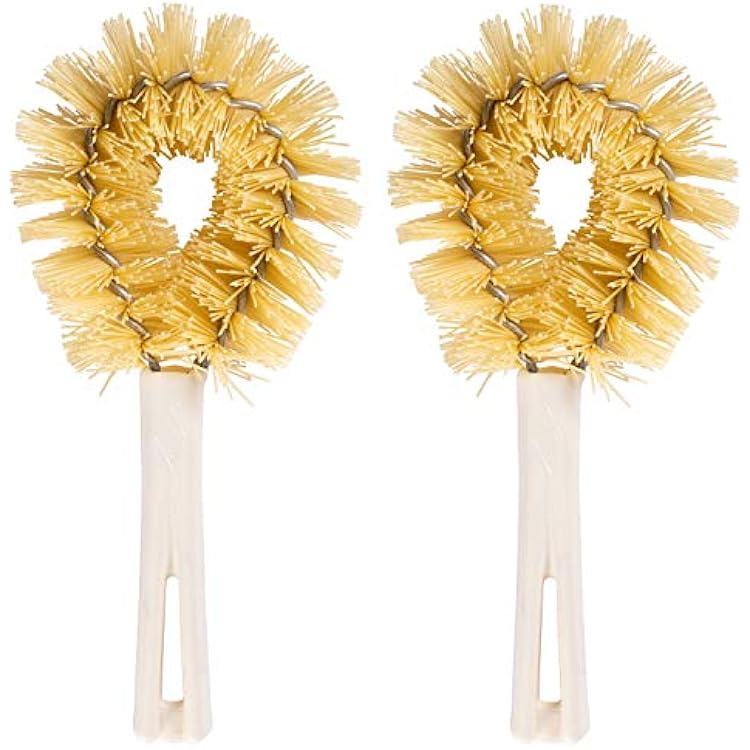 Stanley Home Products Original Vegetable Brush - Sturdy Compact Kitchen Brush for Small to Medium Veggies and Fruits - Removes Dirt Cleans Effectively Perfect for Home Use 2 Pack
