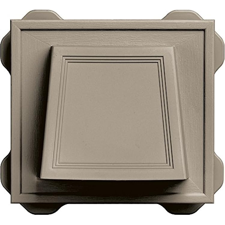 Builders Edge 140116774097 4 Hooded Dryer Vent 097, Clay