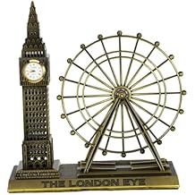 London and Ferris Wheel Model Ornament for Home Decor Unique UK Travel Keepsake for Display Case Bookshelf Souvenir for London Enthusiasts