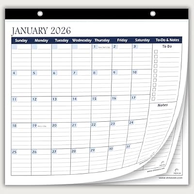 2026 2027 Refrigerator Calendar by StriveZen, Magnetic, Monthly, January 2026 -December 2027, Strong Magnets for Fridge, 10x10 Inch, Academic, Teacher, Busy Mom, Home-Office, Minimalist, 24 months
