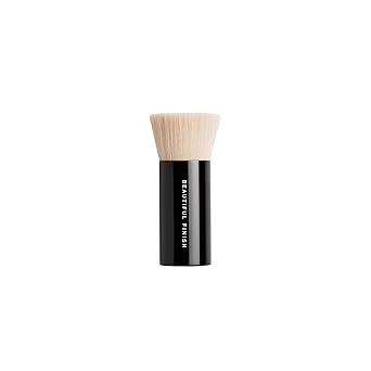 bareMinerals Beautiful Finish Foundation Brush, Foundation Blending Brush, Holds Loose Powder Foundation, Build Coverage, Synthetic Fibers, Vegan