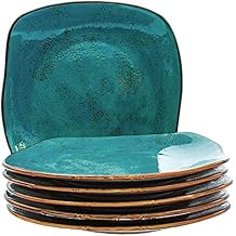 Tuxton Home THGGE502-6B Artisan Dinner Plate, 11-Inch, Geode Azure Teal