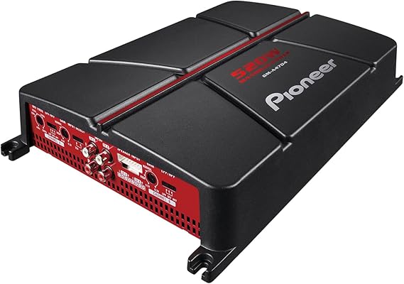 Pioneer GM-A4704 4-Channel Car Amplifier 520W Max, Class AB, Bridgeable, Variable High-Pass Filter