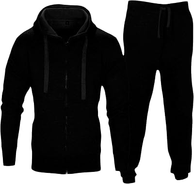 Love My Fashions® Mens Tracksuit set Athletic 2 Piece Plain Casual Zip up Full Sleeve Jogging Outfit For Men