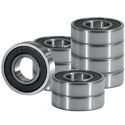 CHR Ball Bearings | R8-2RS | 10 Pack | 12 x1-18 x516 | Double Rubber Sealed Precision Ball Bearing | Designed for Electric Motor, Wheels, Home Appliances, Garden Machinery | ISO 9001-2015