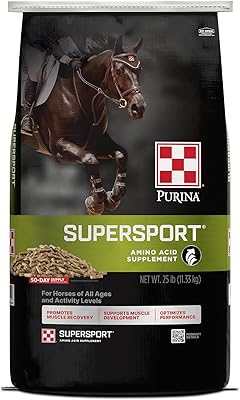 Purina Supersport Horse Supplement, Amino Acids for Muscle Recovery, 25 lbs