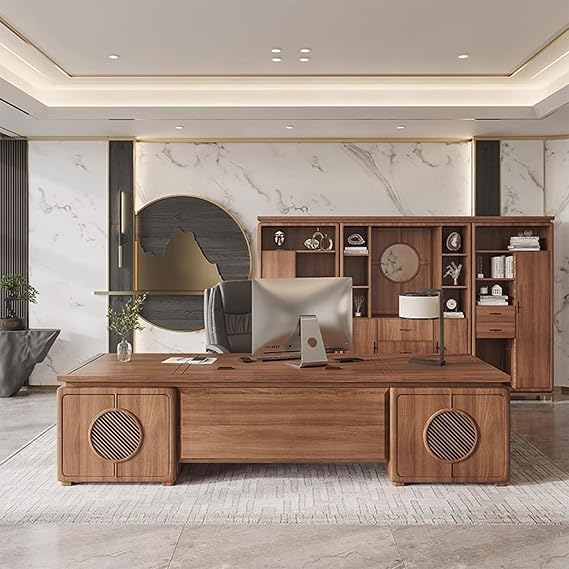 Boss Conference Office Desk Computer Modern Modern Reception Office Desk Luxury Escritorios Furniture Business for Home Office