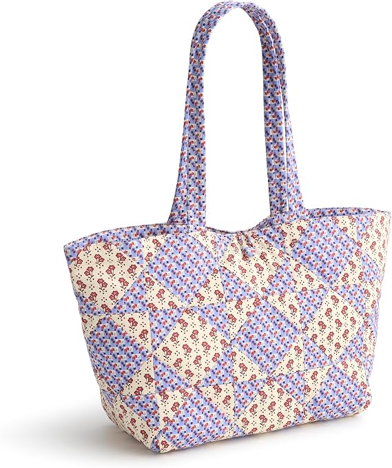 Vera Bradley Women's Premium Cotton Small Hathaway Tote Bag