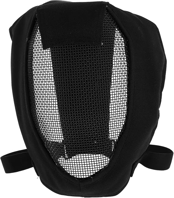 Black Metal Mesh 1pc Helmet Operation Gear Steel Fencing Mask Masks Activity Archery Guard Attack Field Black Hema Breathable Built Mesh Accessories Full and for Cover Fencing Gear
