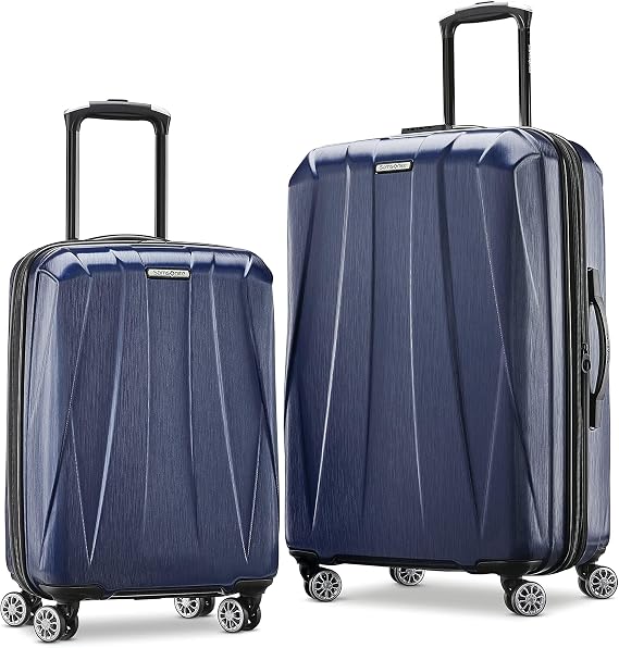 Samsonite Centric 2 Hardside Expandable Luggage with Spinners | True Navy | 2PC SET (Carry-on/Medium)