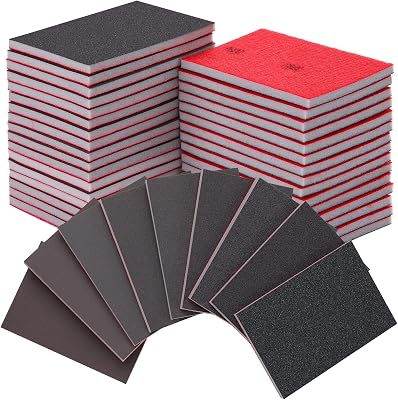 320-2500 Grit Sanding Sponge Set, Sanding Sponges for Wood, Wet Dry Ultra Fine Sandings Pad for Automobile Wood Furniture Metal Drywall Polishing