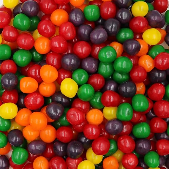 Smarty Stop Fruit Sours Chewy Candy Balls, Bite-Size AND Resealable Bag (Assorted, 2 Pound (Pack of 1))