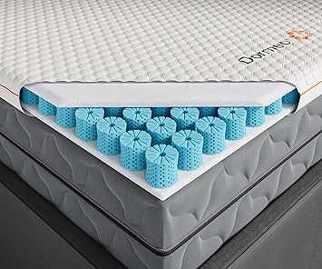 Dormeo Premium Twin Breathable Mattress Topper with 3-Zone OctaspringR Technology for Optimal Back Support, Anti-Slip Bottom, Topper Only - Mattress Not Included