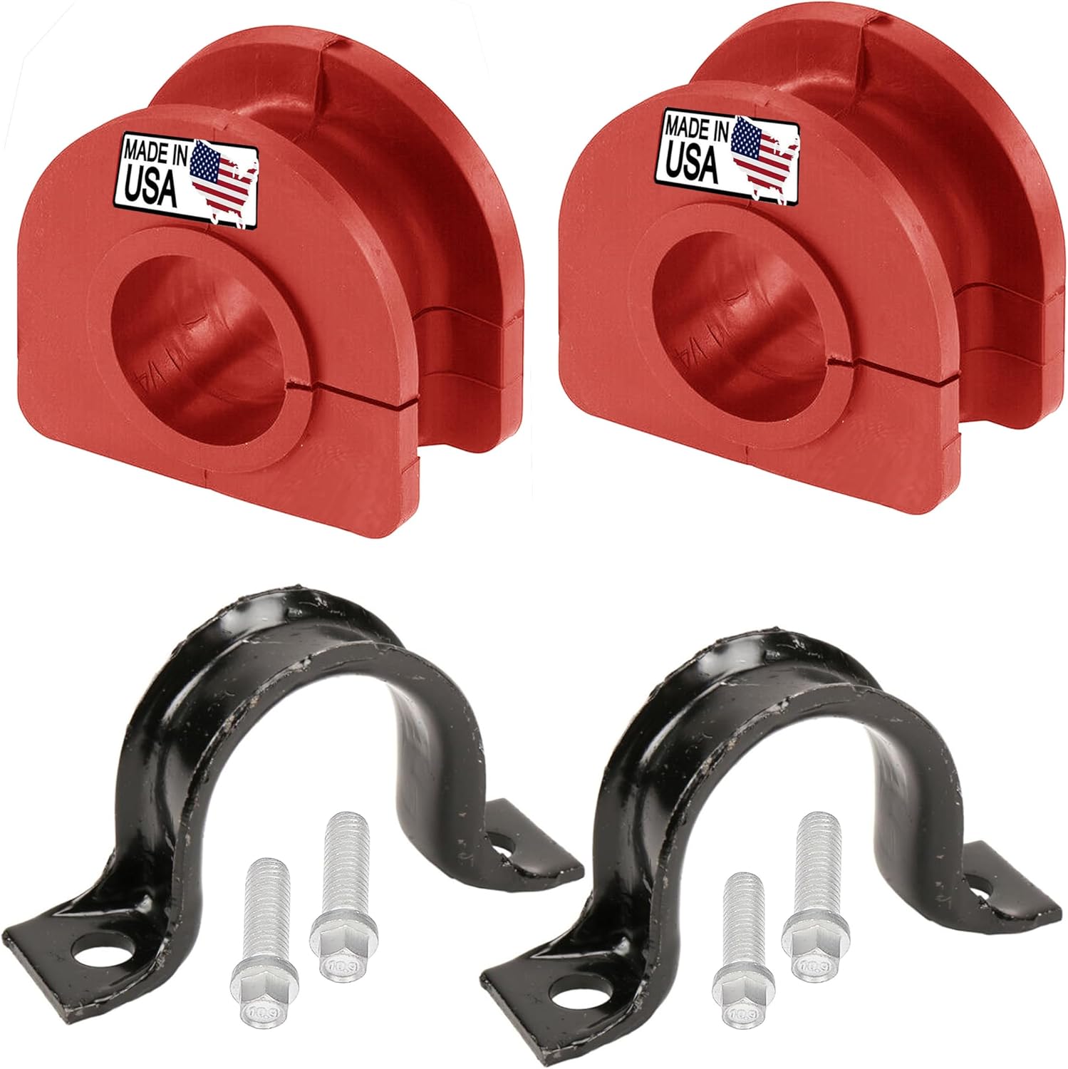 Suspension Dudes Rear Sway Bar Stabilizer Bracket  CODE RED Bushing Kit FITS Avalanche, Escalade, Silverado, Tahoe, Yukon, 2000-2006, K6408 928-308 - Bushings Made In USA, 28 MM Bar